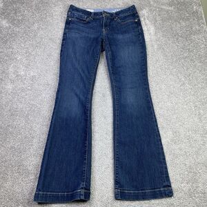 Gap 1969 Long & Lean Jeans Women's 26 Blue Bootcut Low Rise Dark Wash Denim